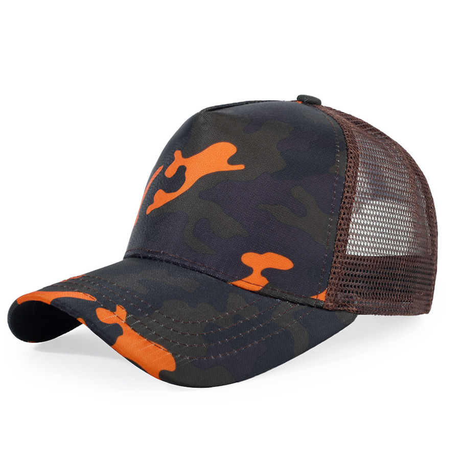 Stock Multi-Tone Cotton 5-Panel Trucker Cap 20