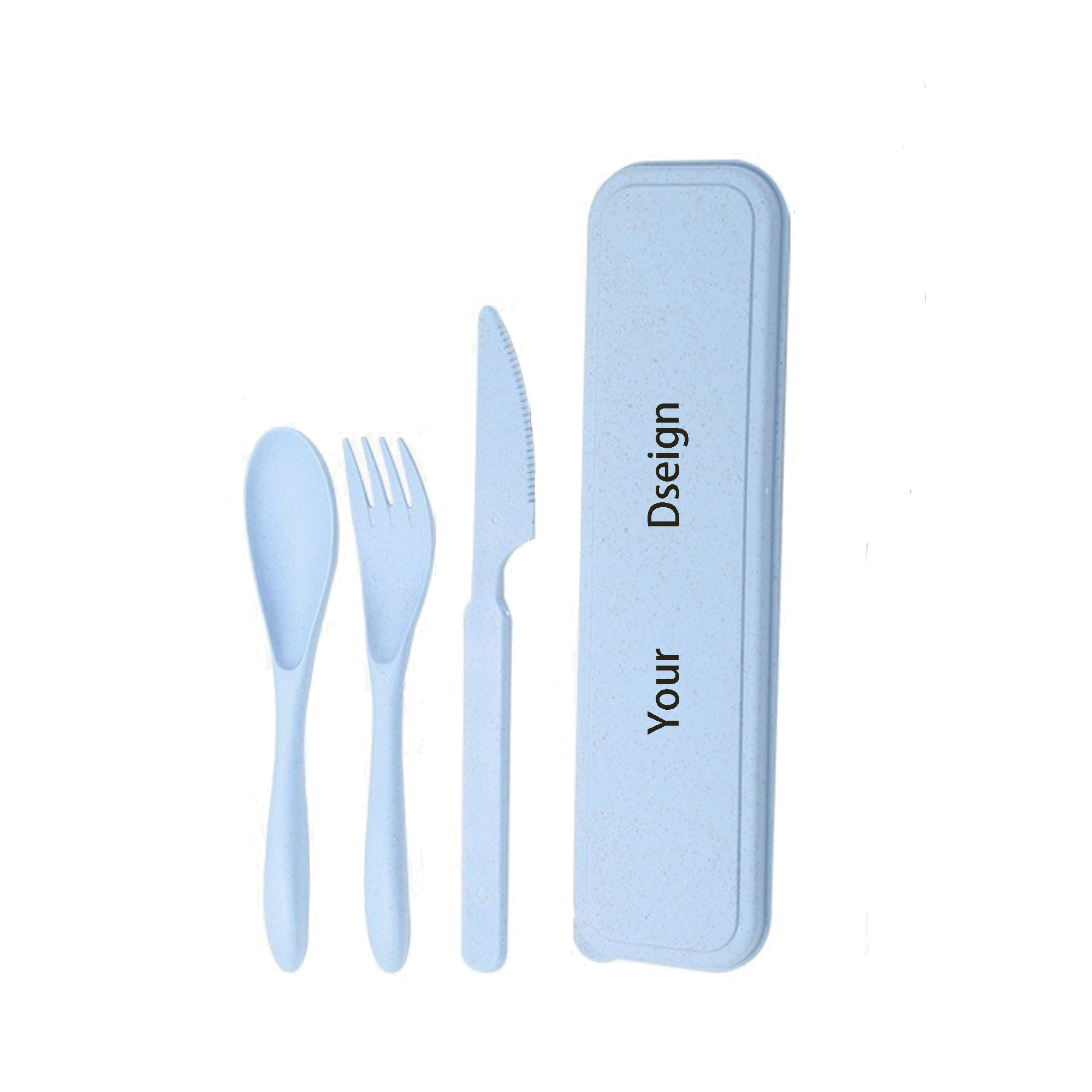 Eco-Friendly Wheat Straw Cutlery Set Travel Picnic Camping 2