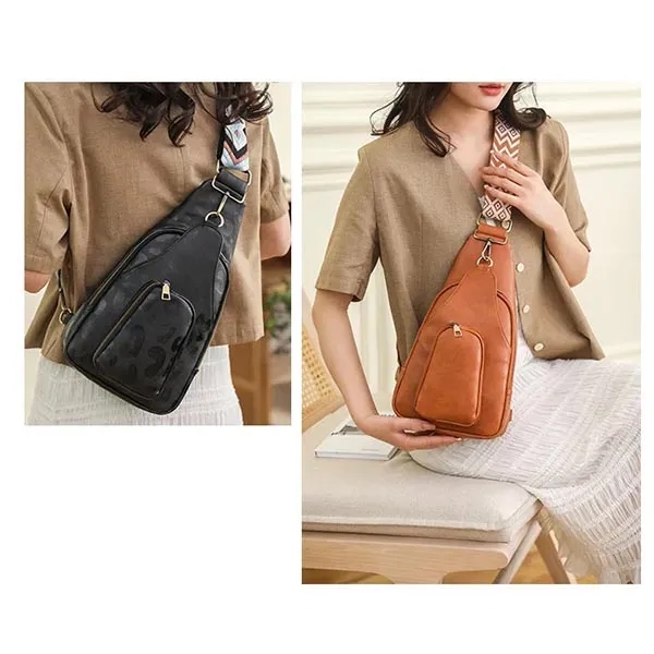 Stylish Custom Vegan Leather Sling Bag 9