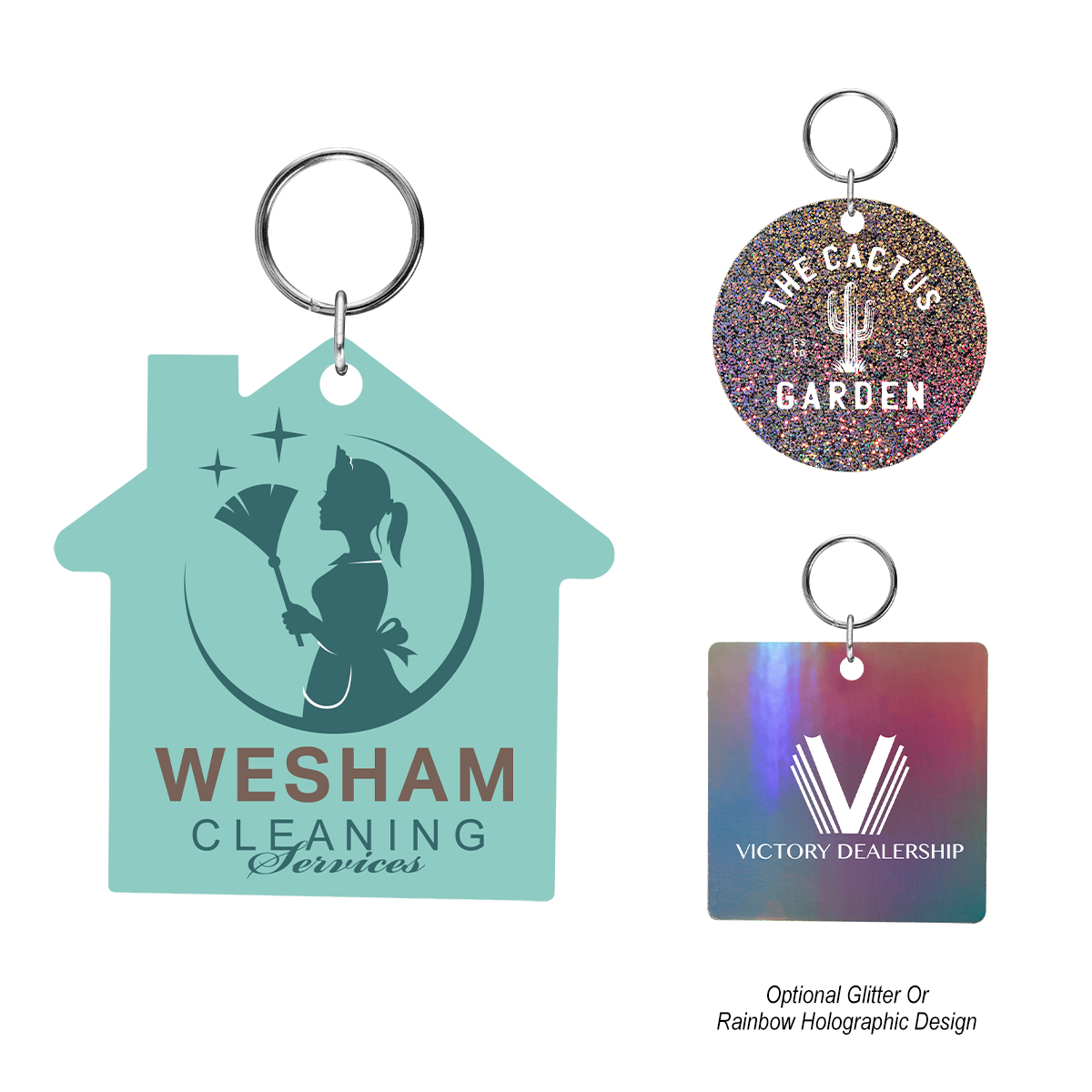 Acrylic Key Tag - Custom Shape 2"