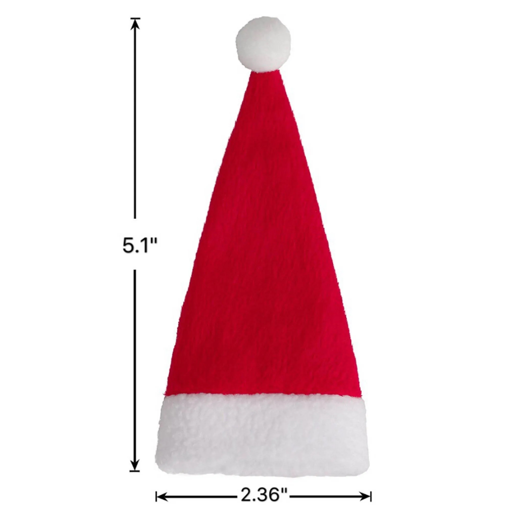 Mini Christmas Hat Utensil Holder for Holiday Decor 5