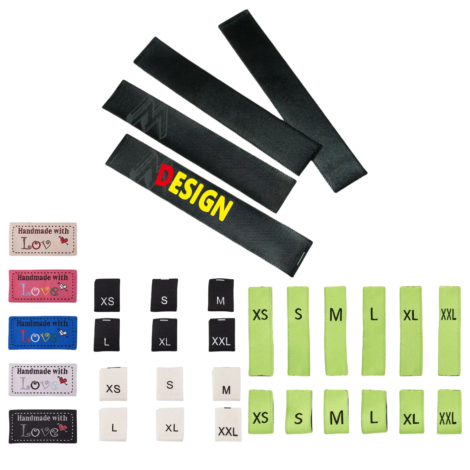 No Iron Fabric Woven Clothing Labels MOQ20 4