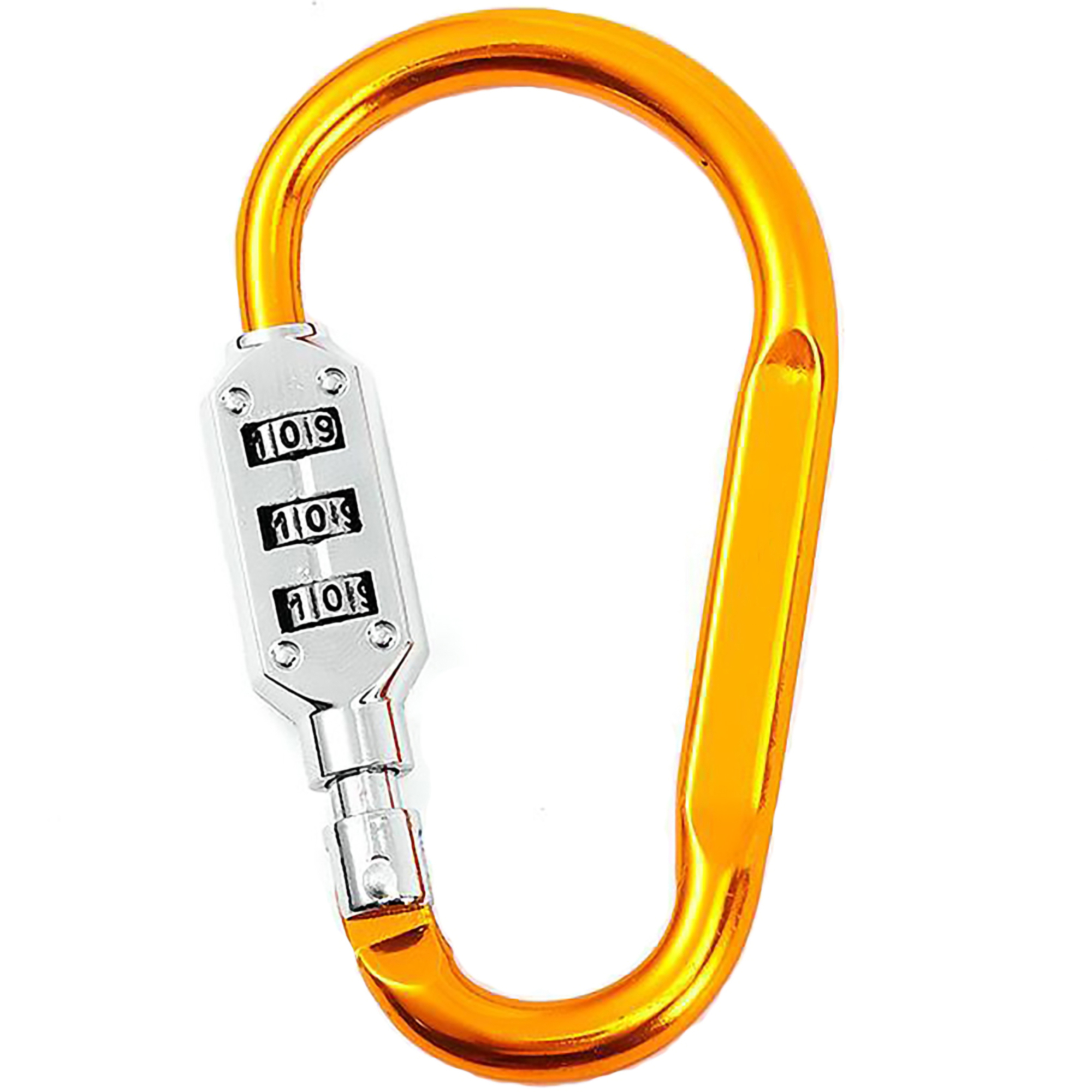 Aluminum Carabiner w/Combination Lock 4