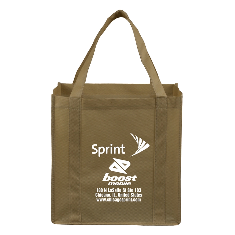 12-1/2"W x 13"H x 8"Gusset - "MEGA" Grocery Shopping Tote Bag 20