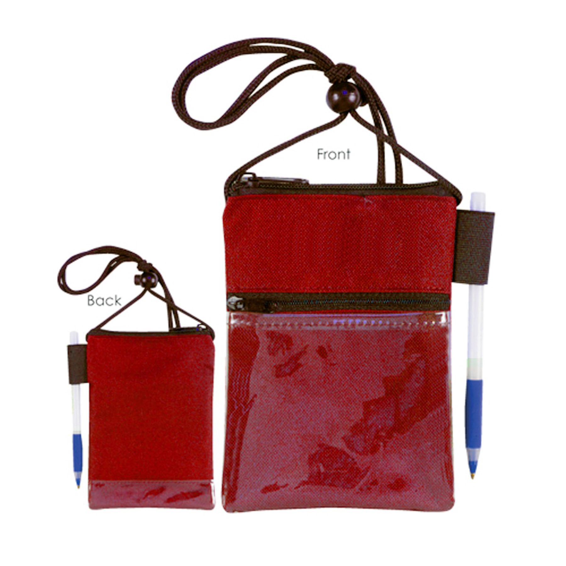 600 Denier Polyester Dual Zipper Pocket Badge Holder 6