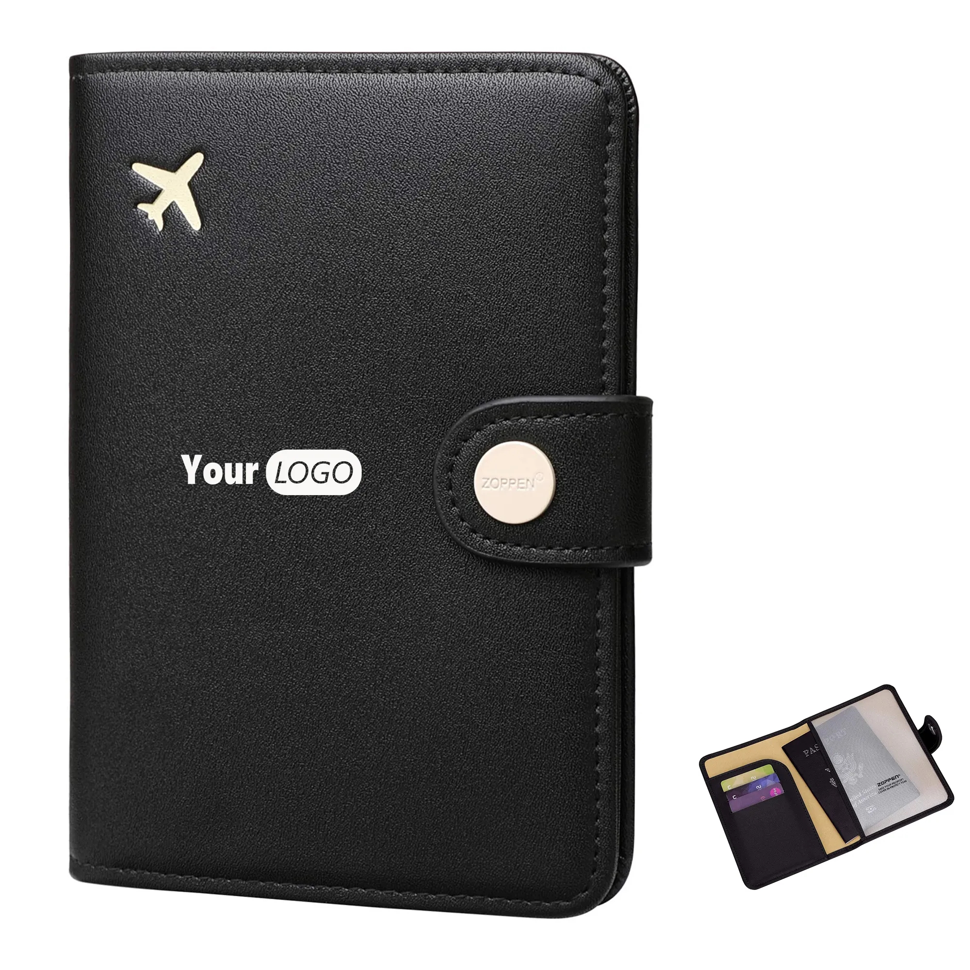 RFID Blocking Travel Passport Holder Cover Slim Id Card Case 2