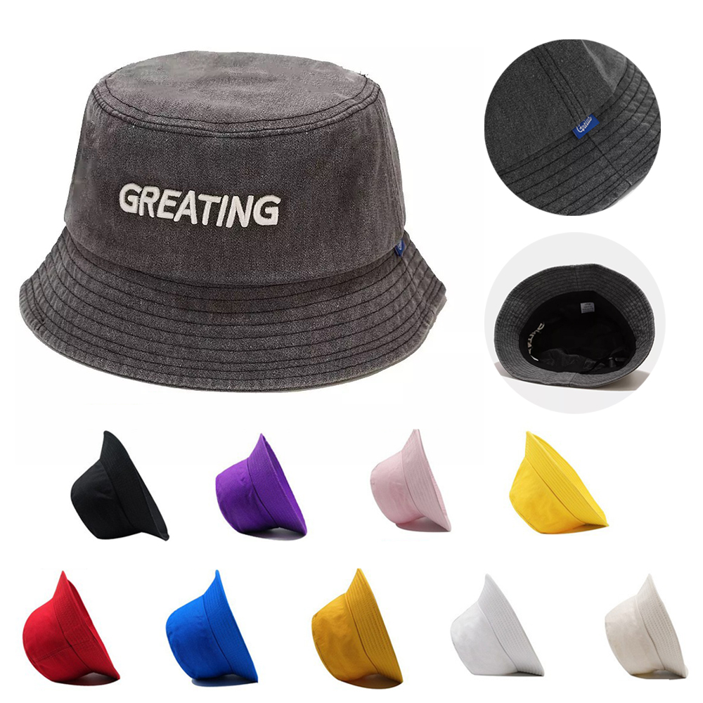 100% Premium Cotton Embroidery Bucket Hat 2