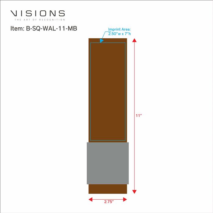Square Walnut 34