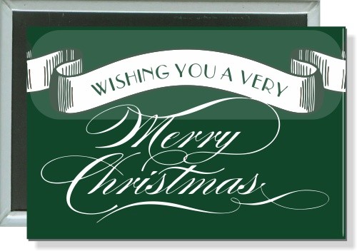 Wishing You A Very Merry Christmas Button 1