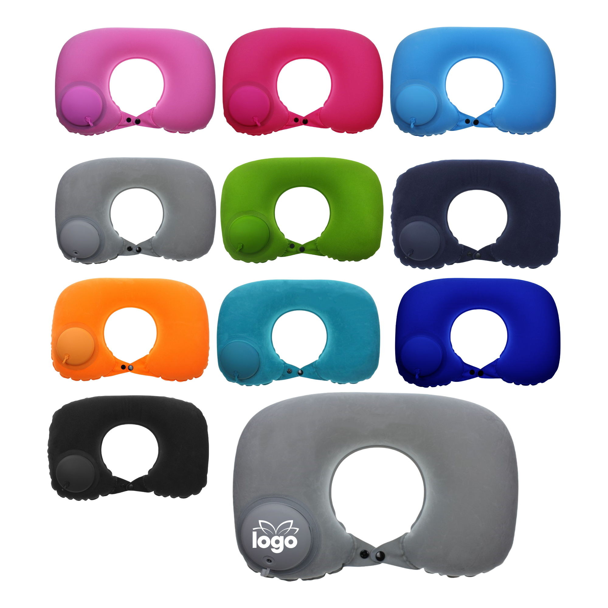 Colored Inflatable U-Shaped Pillow 1