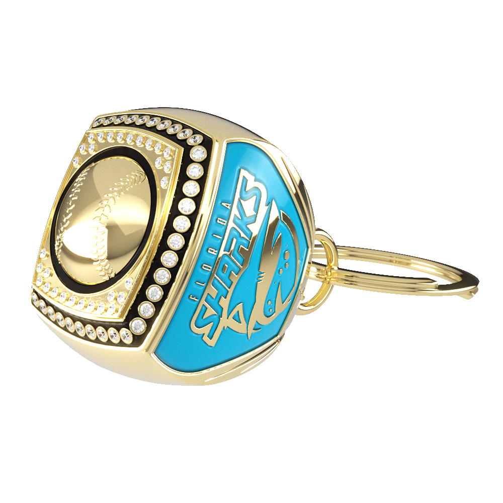 Custom Epic Keychain Ring w/ Stock Top & 2 Custom Sides