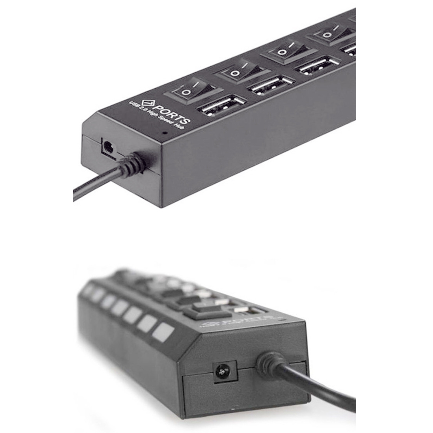 7 Ports LED USB 2.0 Adapter Hub 2
