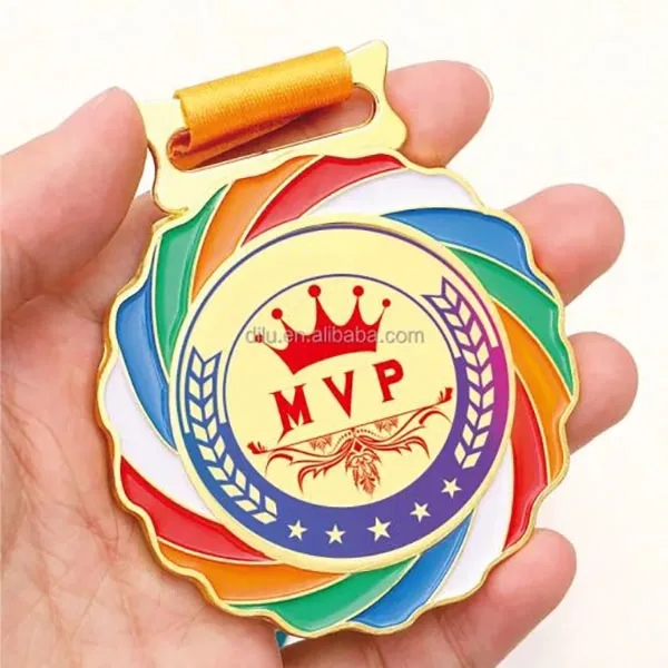 Personalized Glass Award Medal 4