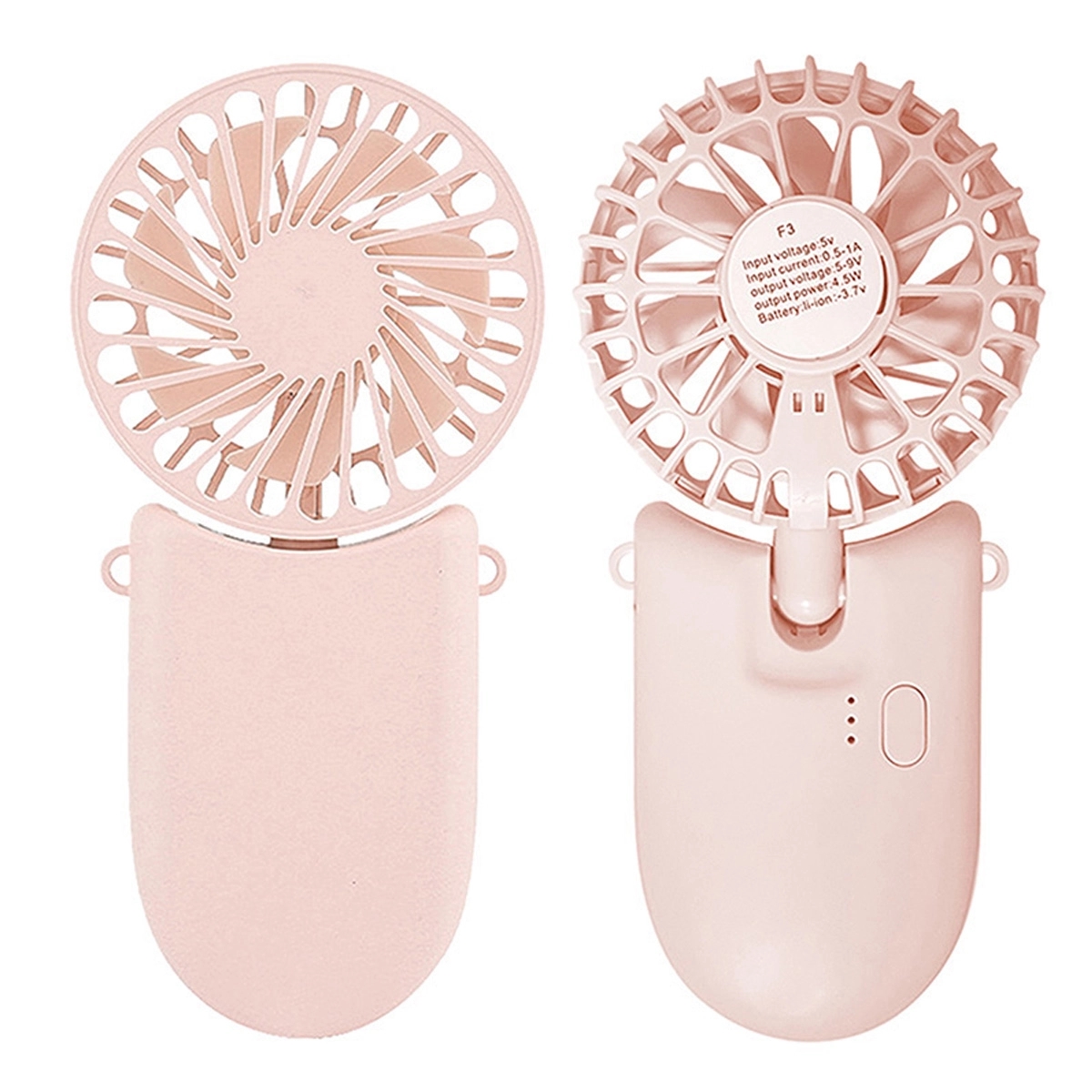 Mini Rechargeable Foldable Hand Held Portable Neck Fan 5
