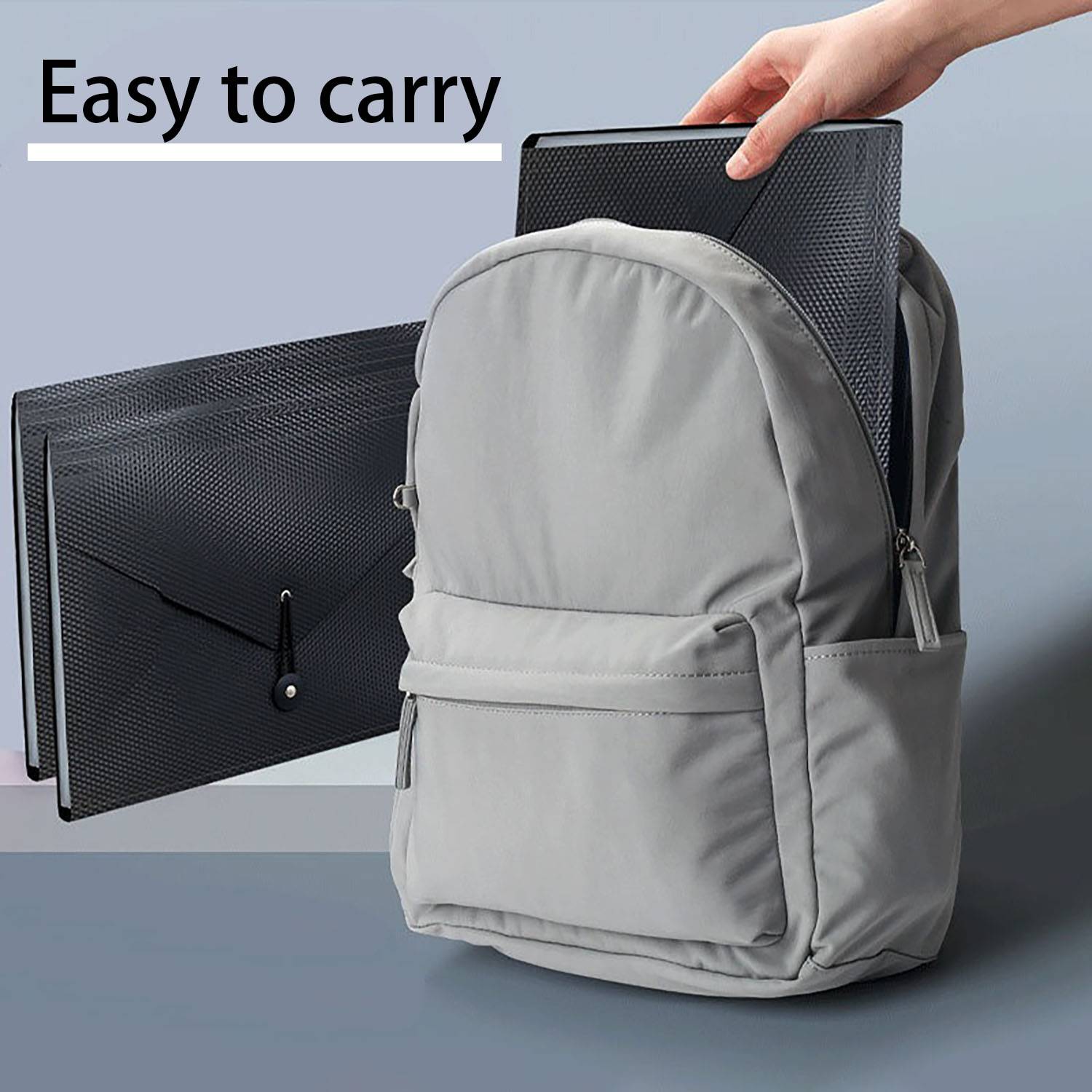 Accordion File Organizer with Elastic Closure 3