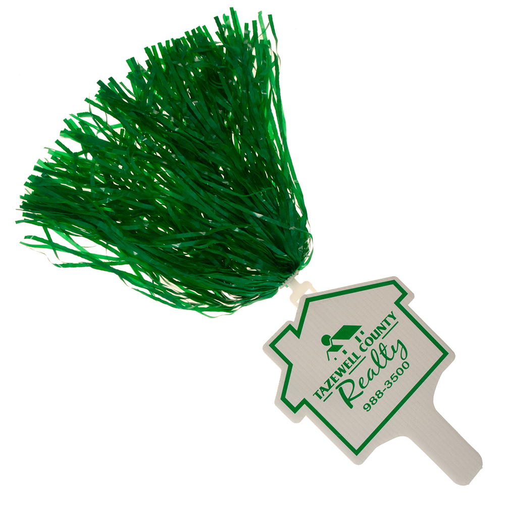 House Shape Hand Fan, Screen Printed 27