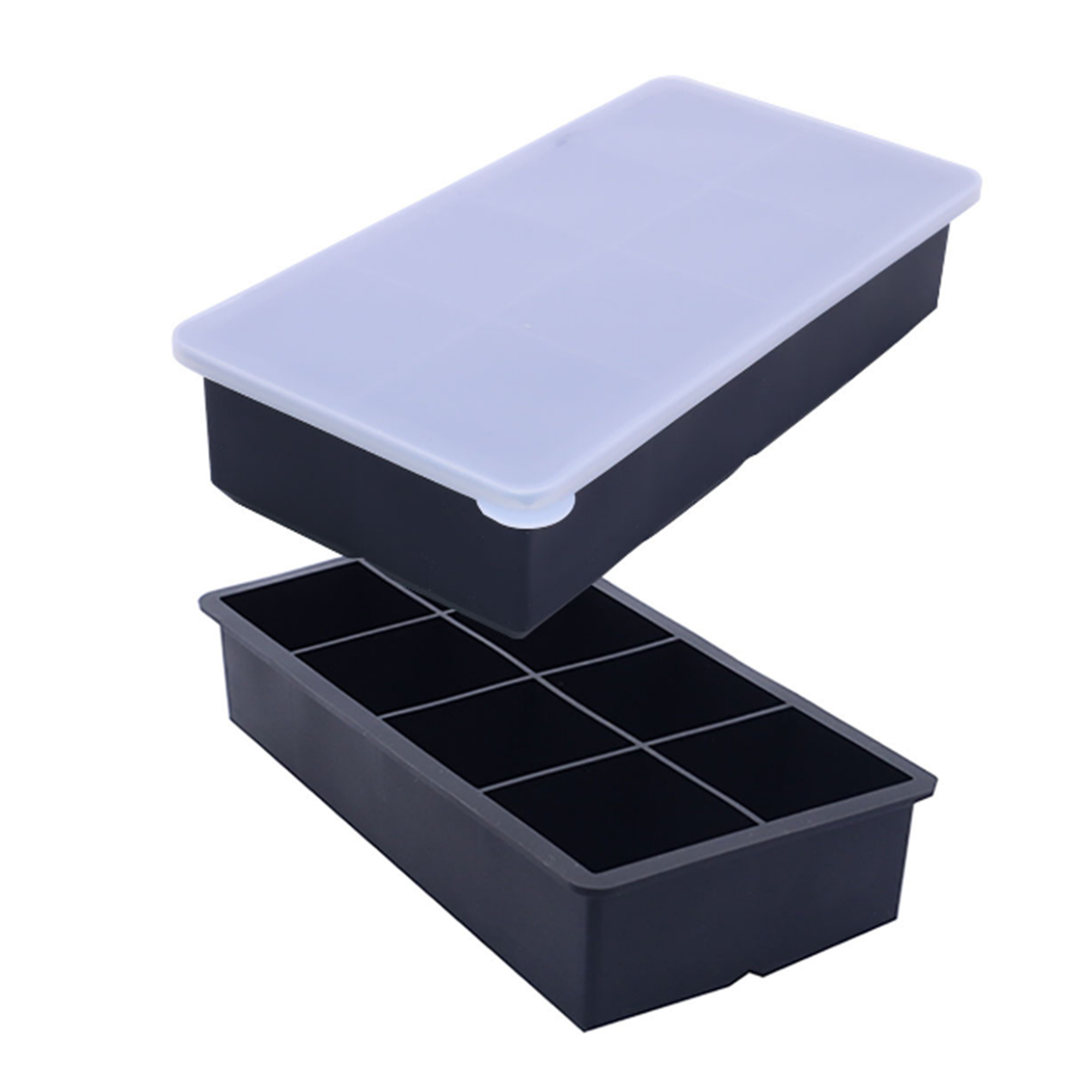 MOQ 50 PCS Flexible Silicone Square Shaped Ice Tray 1