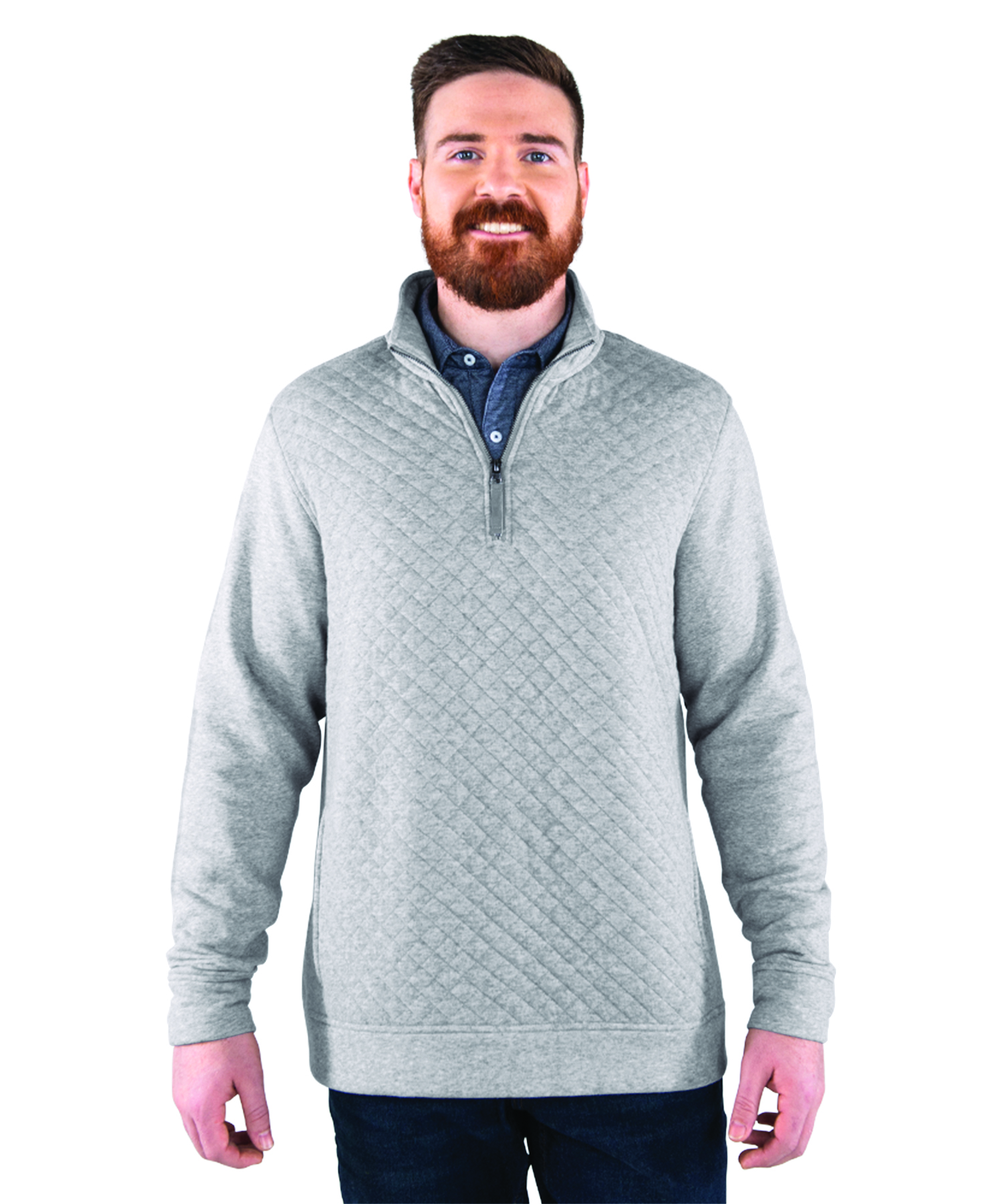 Men's Franconia Quilted Pullover, custom hoodie or sweatshirt with logo imprint 63