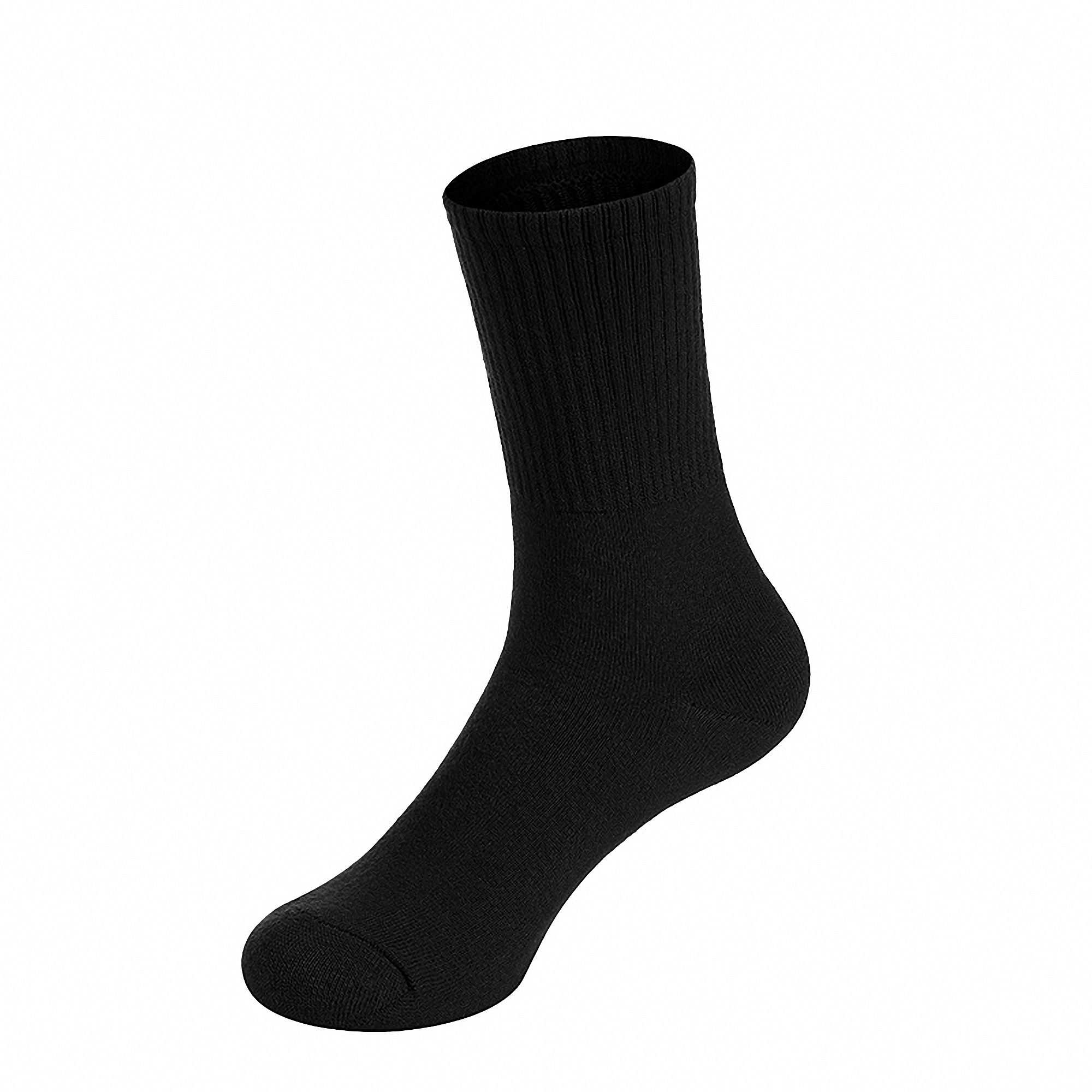 Unisex Solid Color Combed Cotton Socks 5