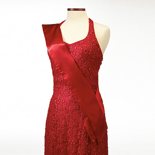 Red Satin Pageant Sash 2