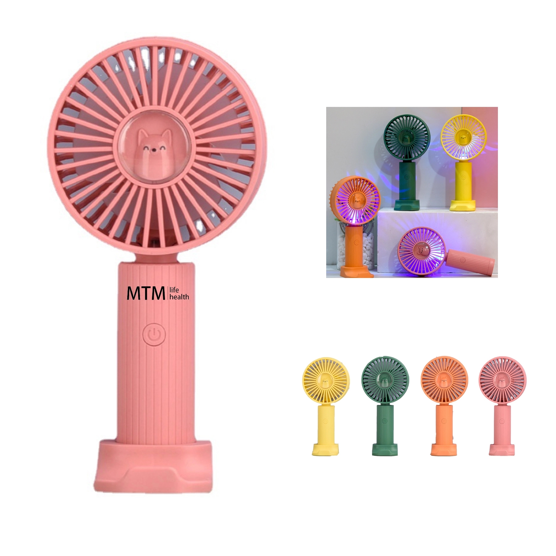 LED USB Fan with Phone Stand 4