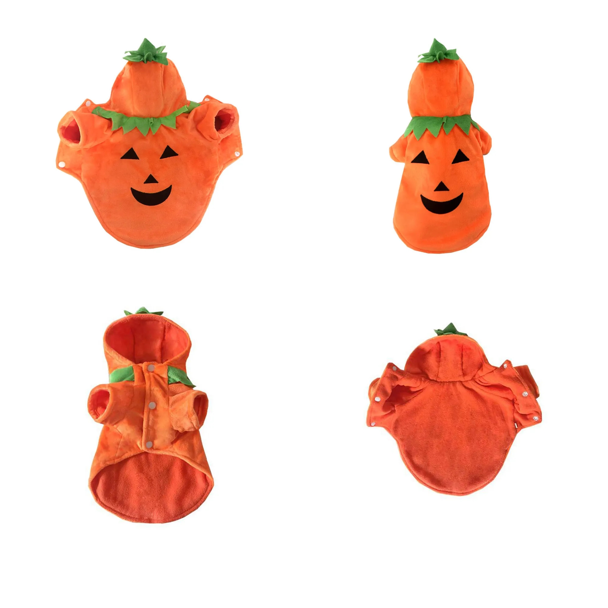 Trendy Pet Halloween Pumpkin Costume For Dogs Funny And Cozy 3