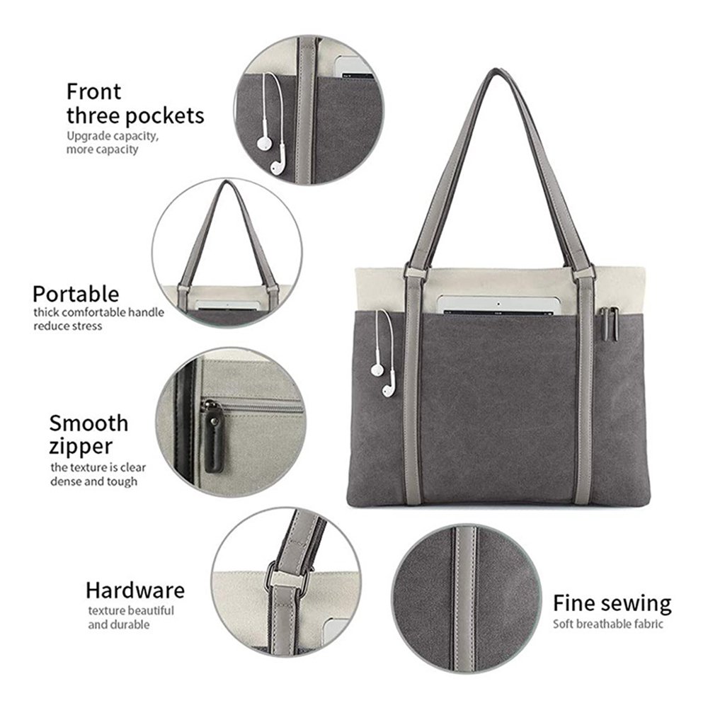 Tote Shoulder Bag For Women, custom tote bag with logo imprint 9