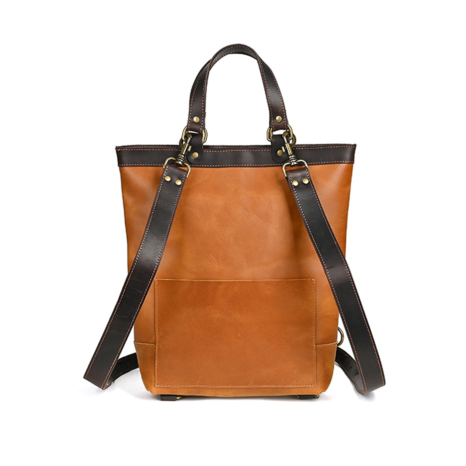 Vintage Handmade Genuine Leather Backpack 2
