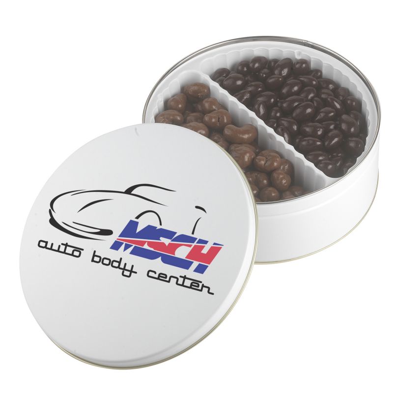Warm Wishes Tins - Dark Choc Almonds & Milk Choc Cashews 3