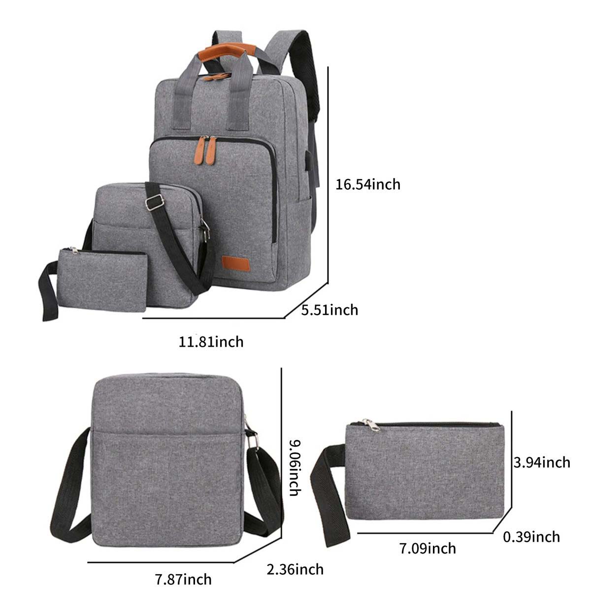Durable Commuter Travel Bag Set with Side Pockets 5