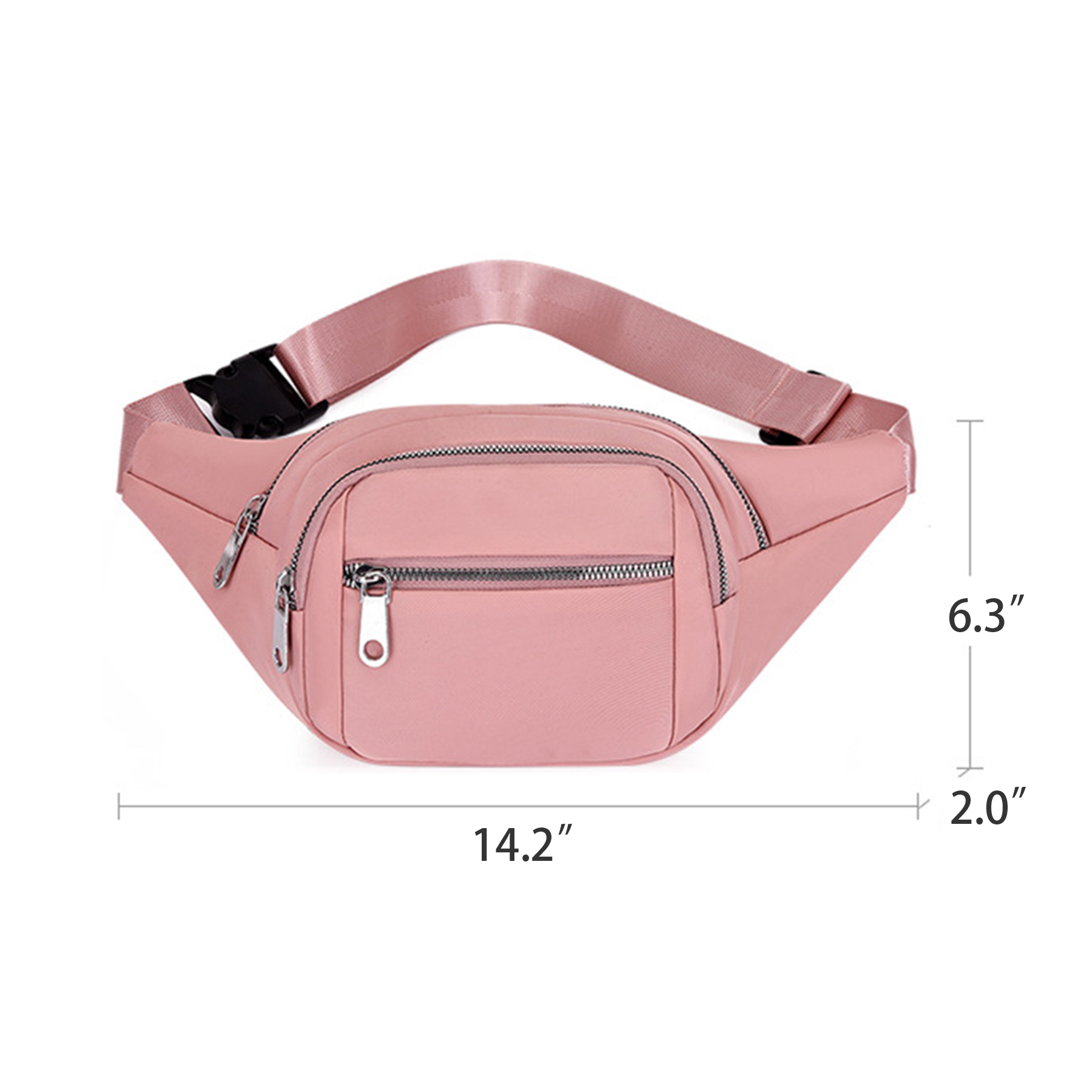 Oxford Large Fanny Pack Running Belt Waist Bag for trip 4