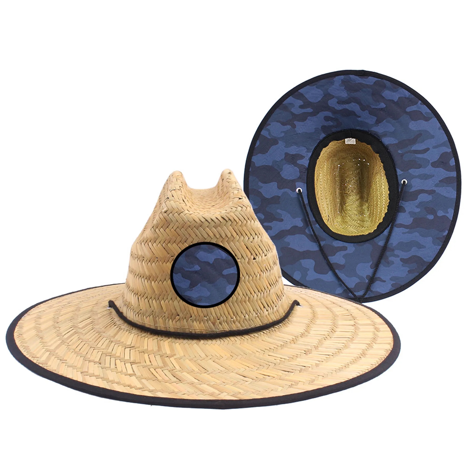 Sun Straw Hat w/Custom Patch MOQ50 5