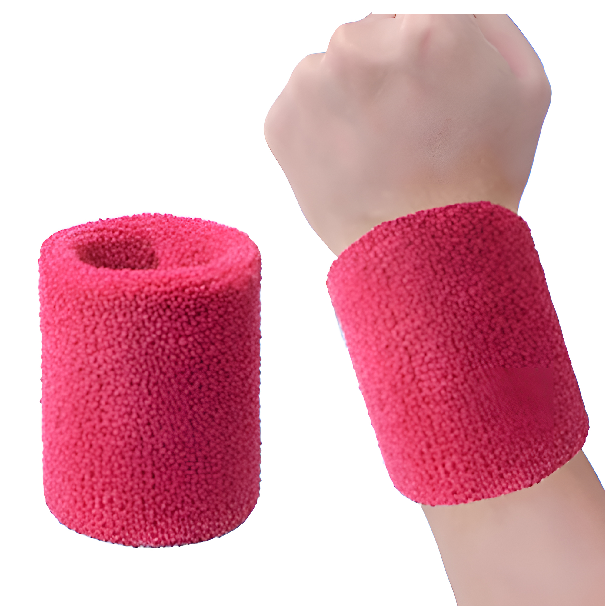 MOQ 50 PCS Comfortable Cotton Sports Wristband 2