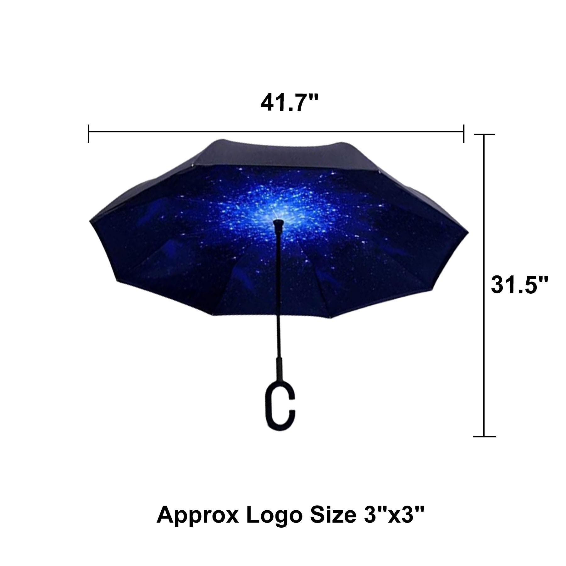 Upside Down Umbrella w/C-Shaped Handle 2