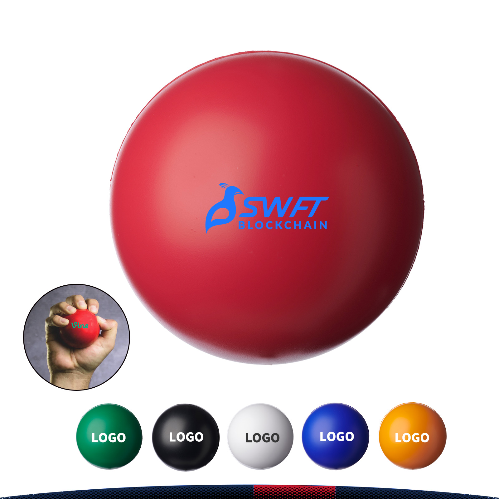 Mattie Round Foam Stress Ball 6