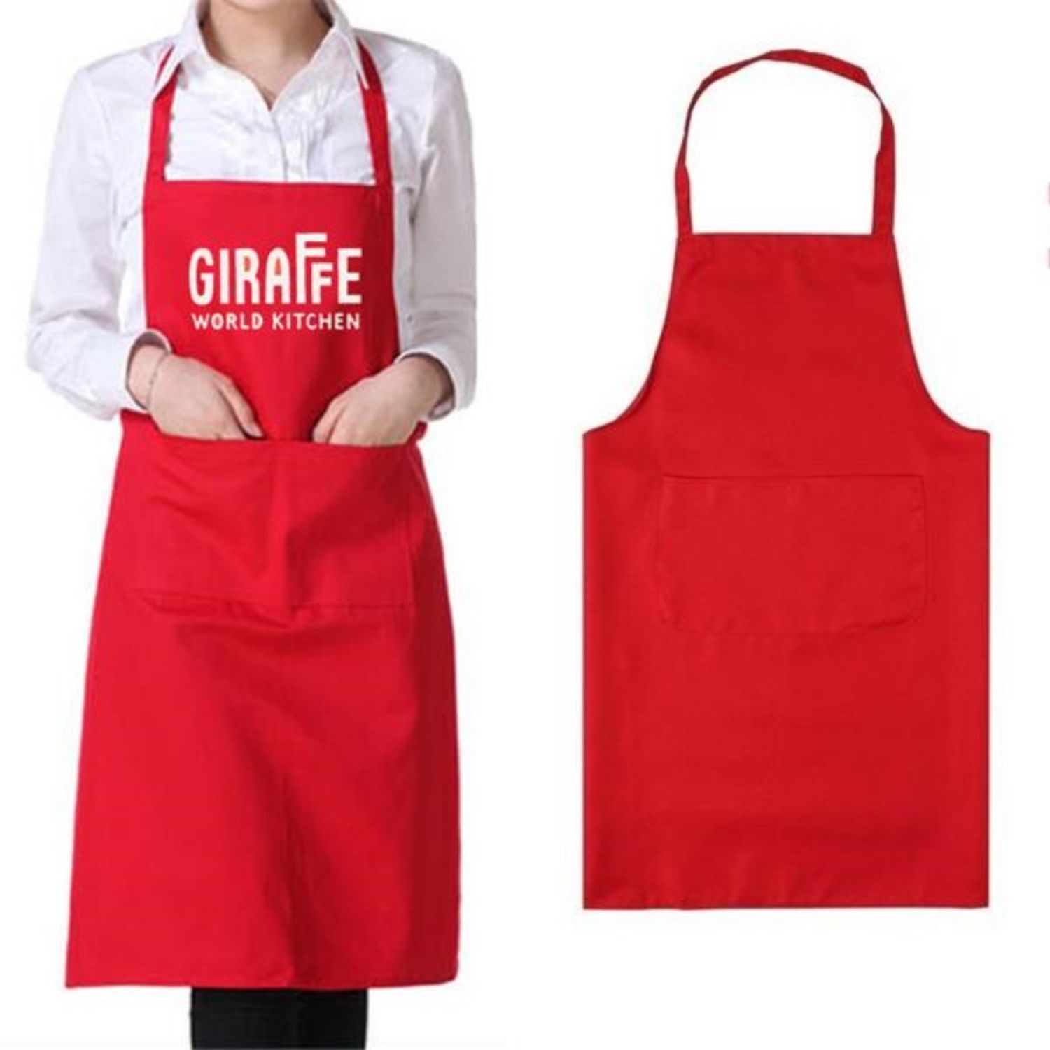 Kitchen Apron w/ Custom Imprint & Adjustable Strap 22" x 32" 2