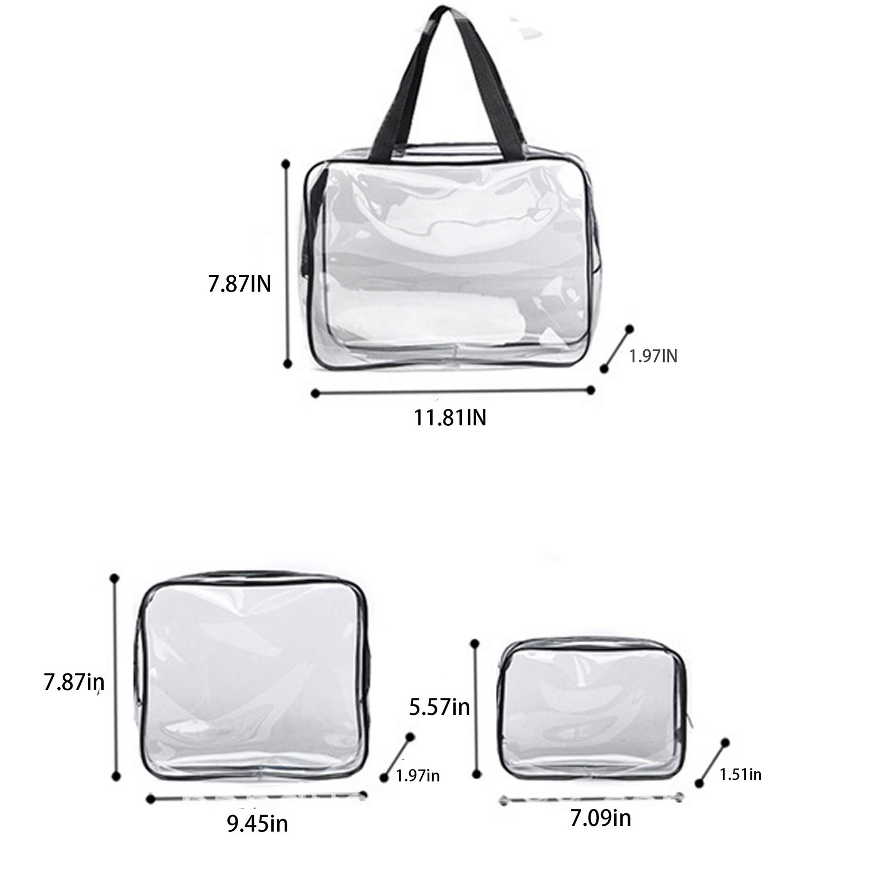 PVC 3PCS/Set Cosmetic Bag 2