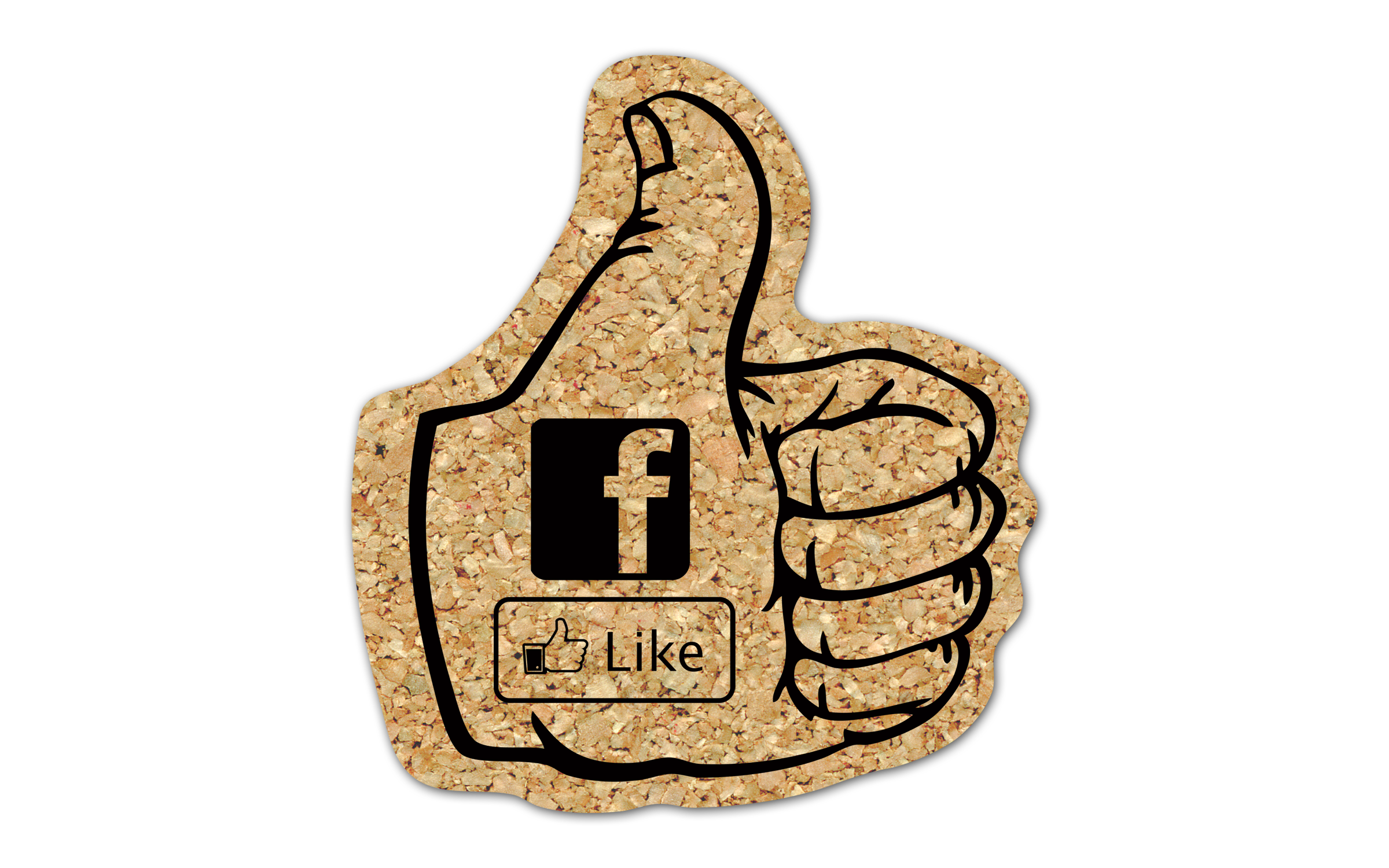 Thumbs Up Cork Coaster 4