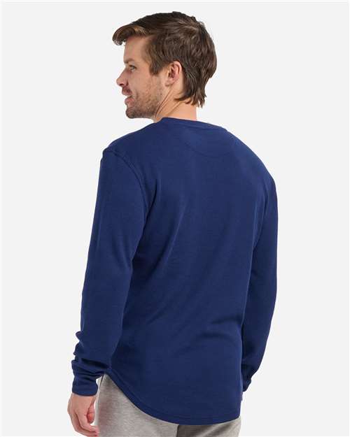 Men's Waffle Knit Long Sleeve T-Shirt - BM3103 16