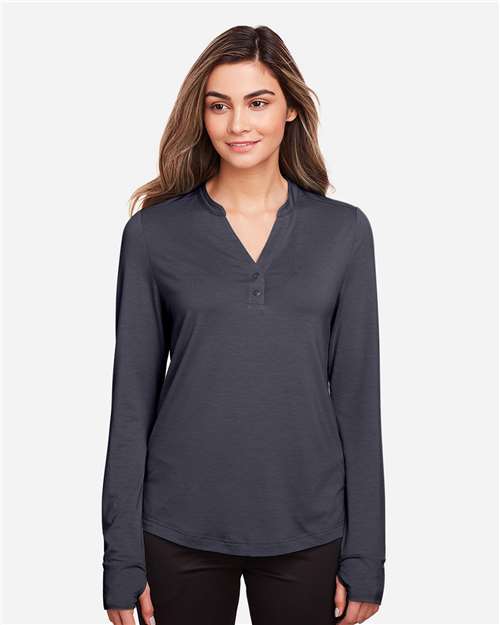Women's JAQ Stretch Performance V-Neck Snap Pullover - NE400W 5