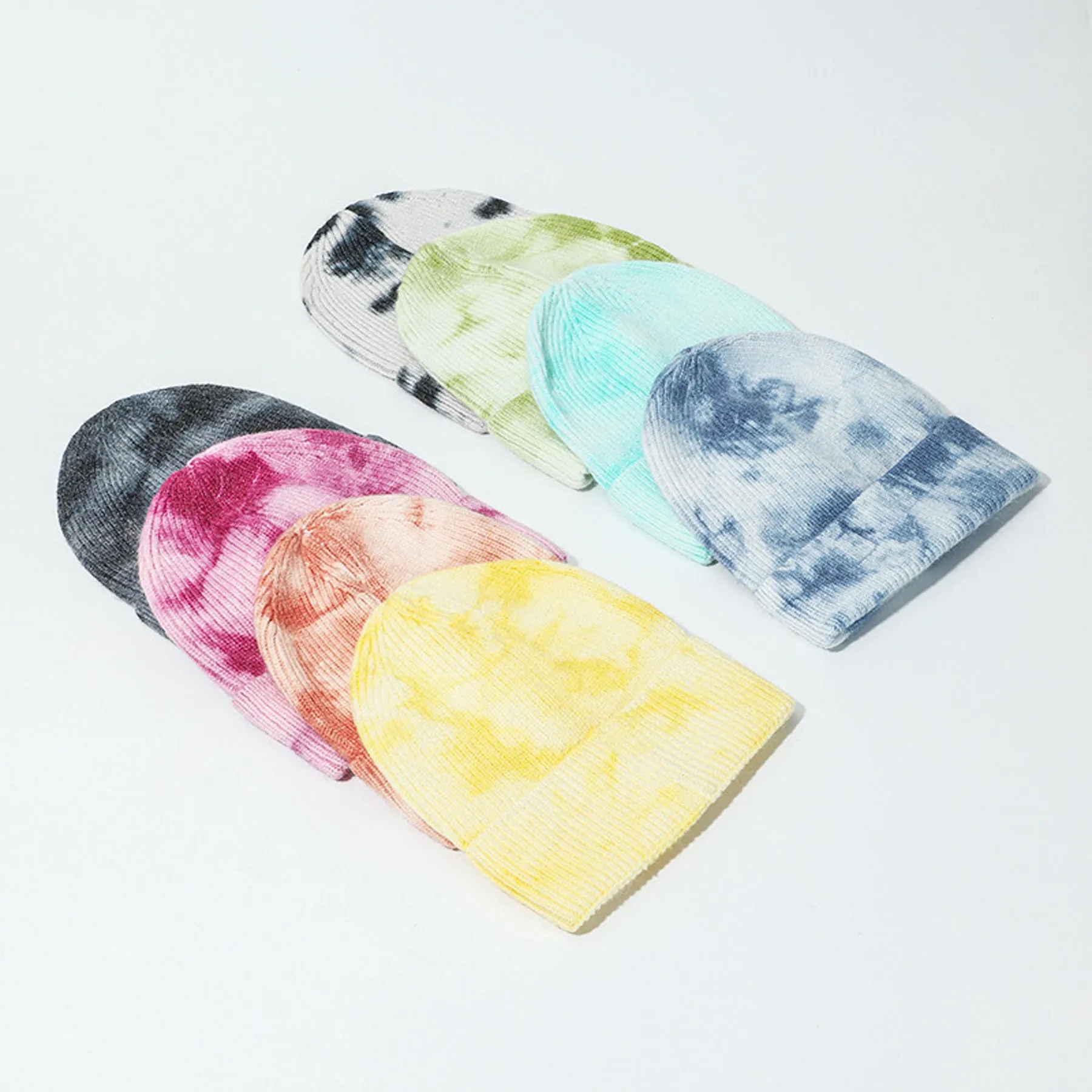 Tie-Dye Knitted Beanie 12