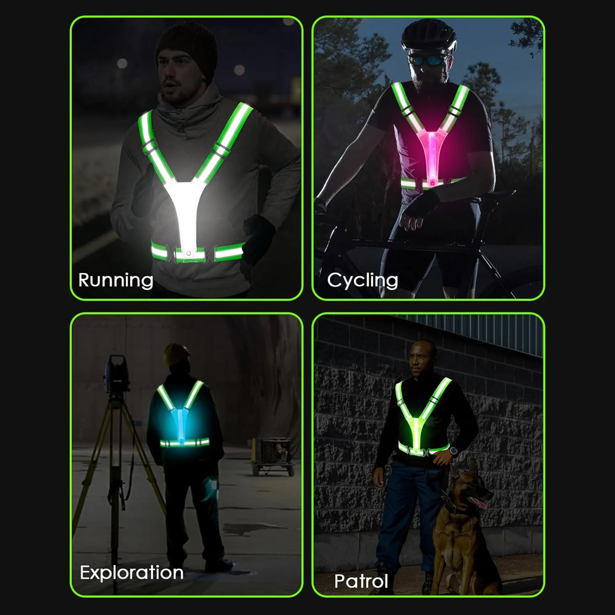 LED Reflective Safety Vest With Lights 7