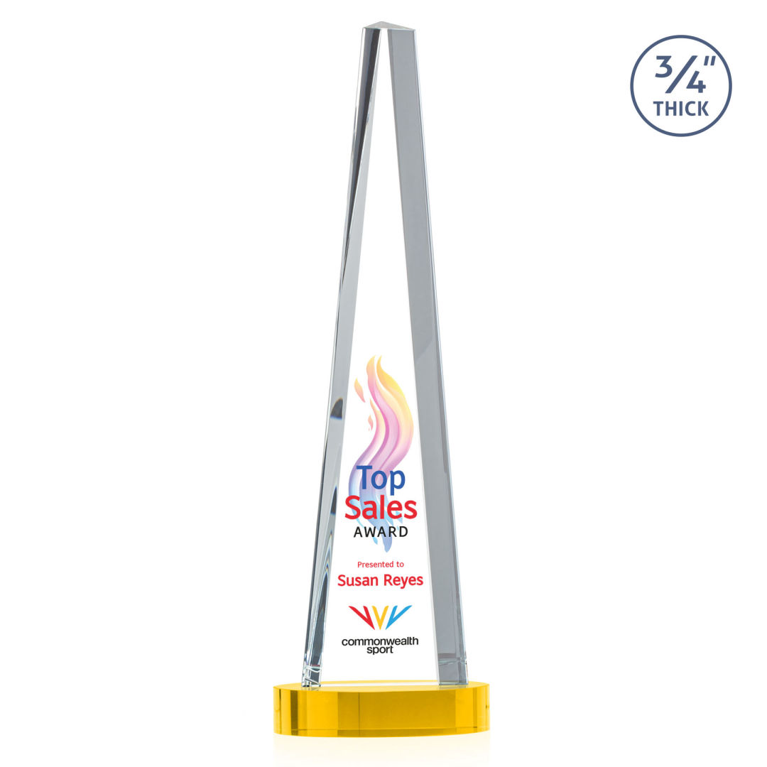 Majestic Tower VividPrint™ Award on Alberton Base - Gold 9