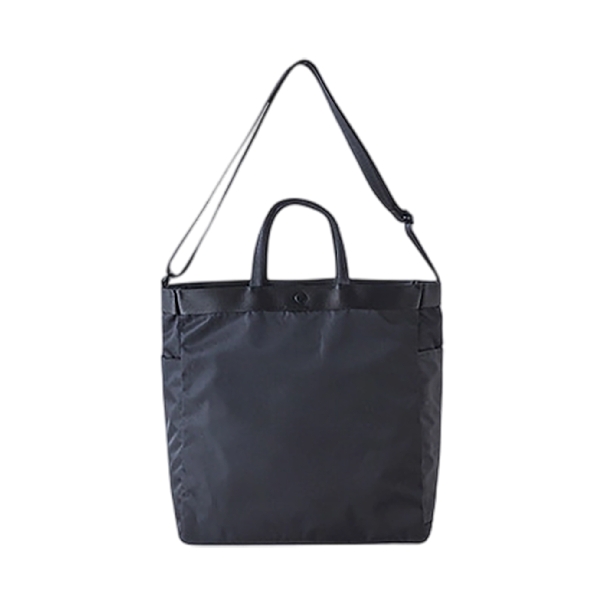 Nylon Shoulder Tote With Side Pocket 11.81" x 4.33" x 12.2" 3