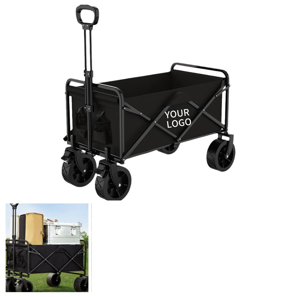 Oxford Fabric Camping Wagon with Collapsible Design 2