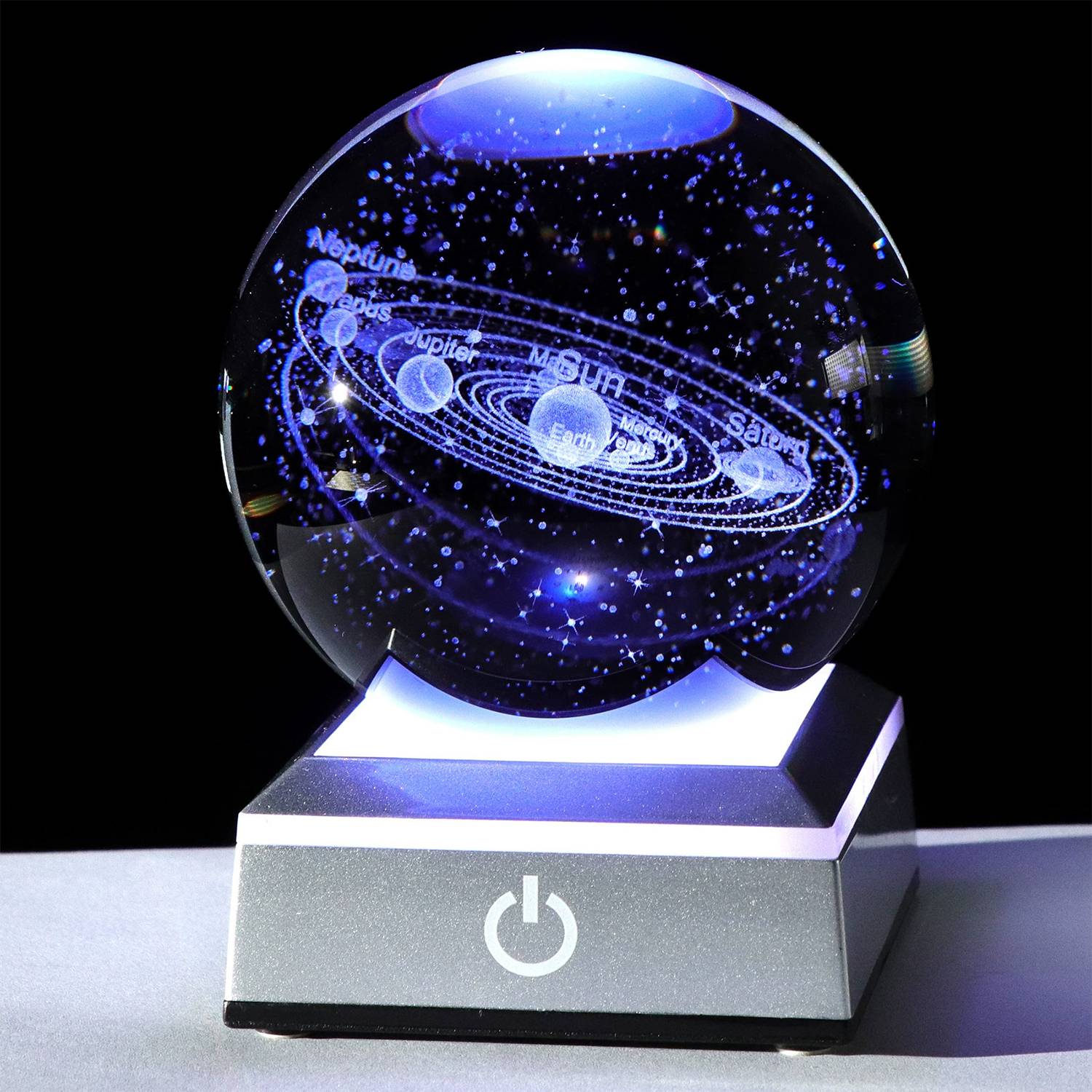Illuminated Crystal Ball Ornament 5