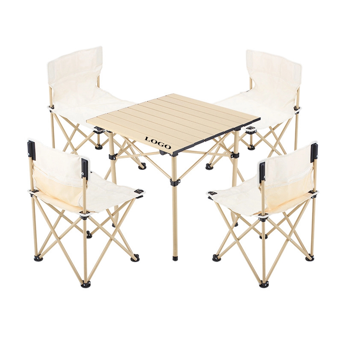Folding Camping Table Oxford Cloth Chairs With Carry Bag 2