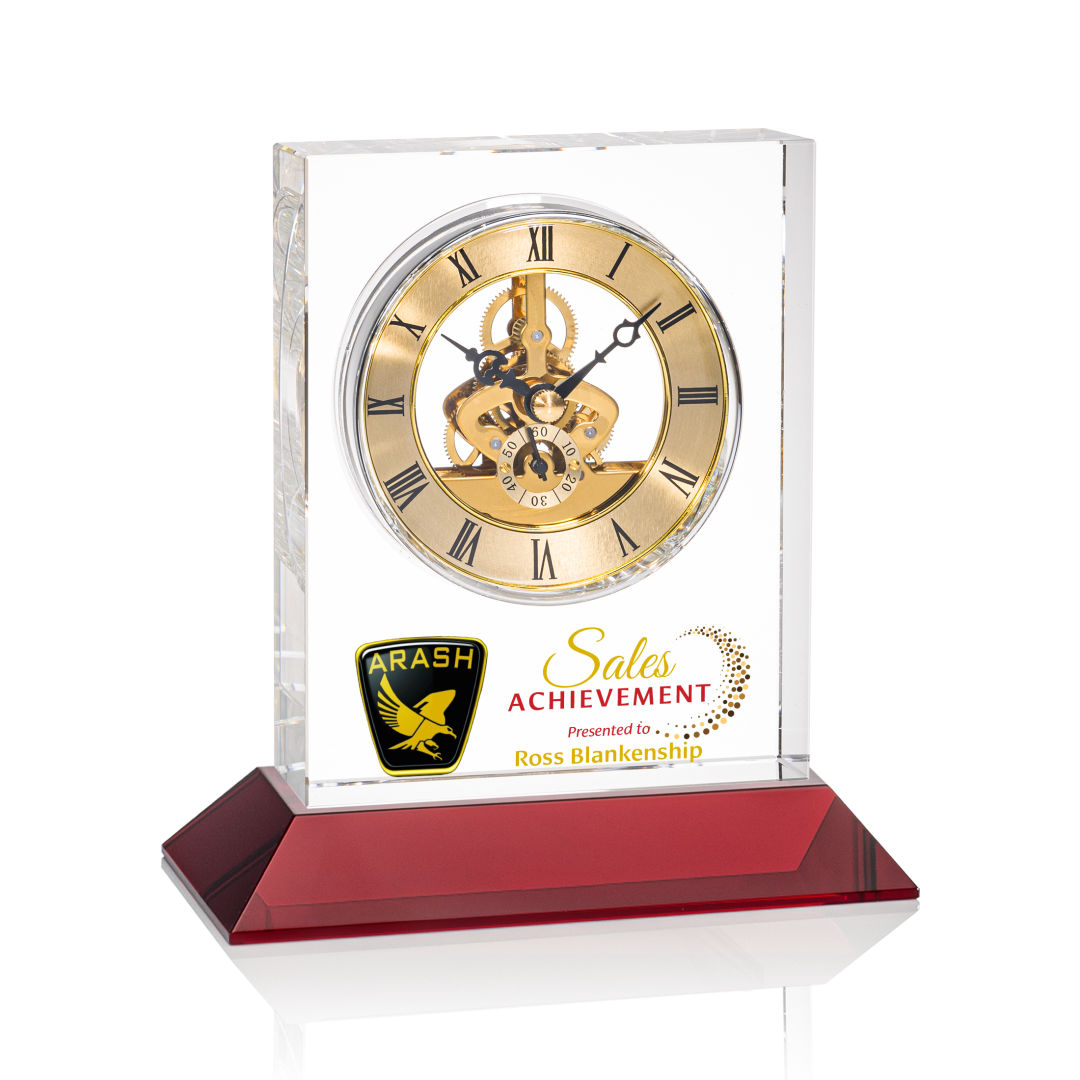 Ashland VividPrint™ Clock on Base - Gold Dial 4