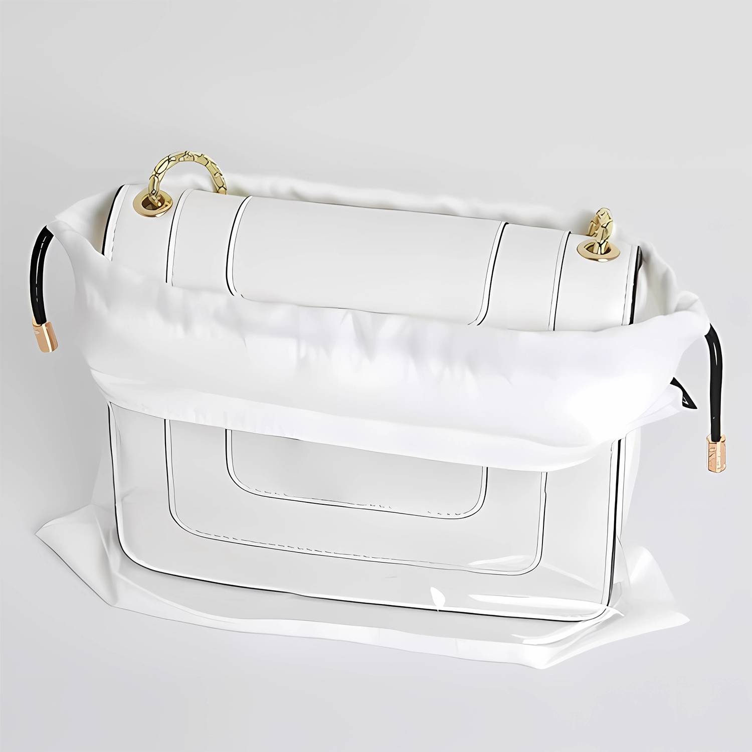 Drawstring Bags W/ Clear View Window 8