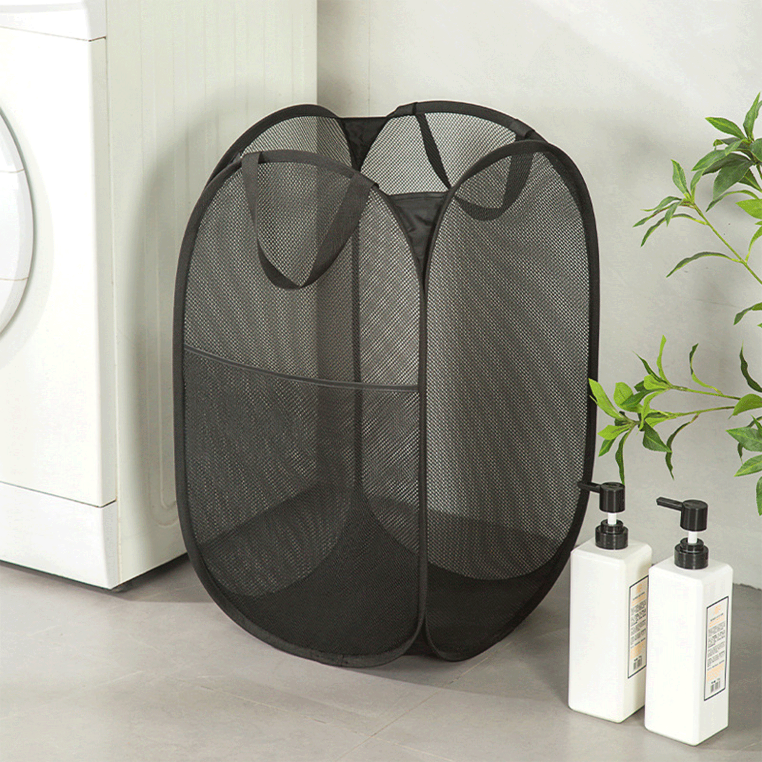 Foldable Pop Up Breathable Mesh Dirty Clothes Laundry Basket 20